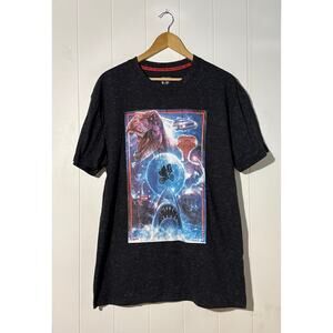 Universal Studios Movie Mashup Graphic T-Shirt Men’s XL Black